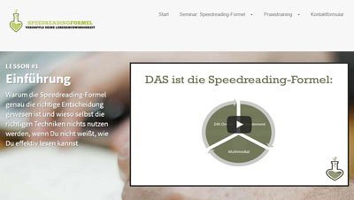 Speed Reading Formel Review und Test